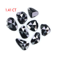 Natural Loose Slice Black Color Diamond 1.41 CT 4.70 MM Slice Shape Rose Cut Diamond L2597