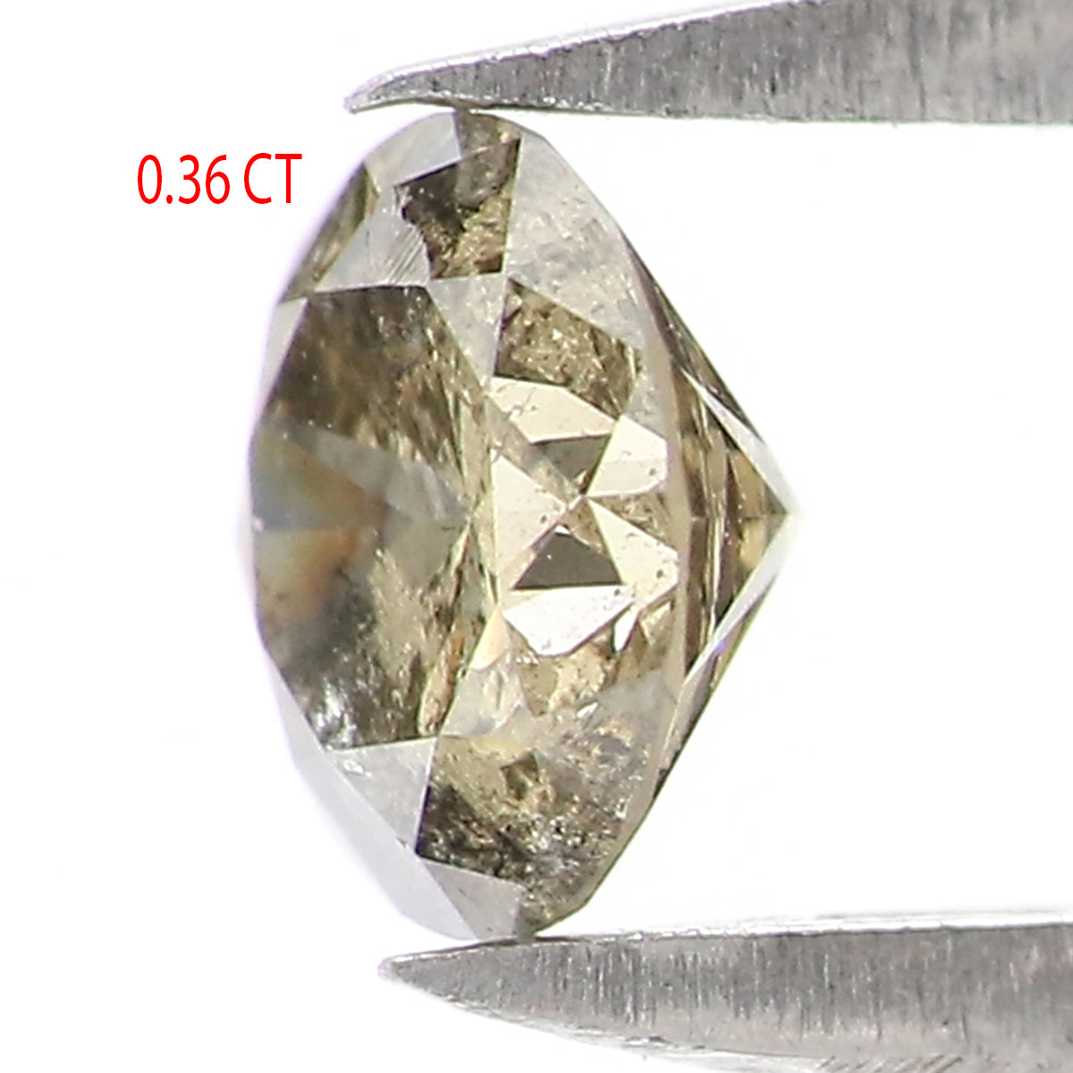0.36 Ct Natural Loose Round Shape Diamond Light Green Color Round Cut Diamond 4.65 MM Natural Green Color Round Brilliant Cut Diamond KQ2595