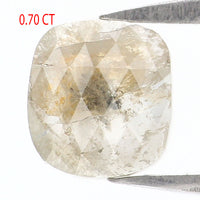 Natural Loose Cushion Gray Color Diamond 0.70 CT 6.60 MM Cushion Shape Rose Cut Diamond L7126