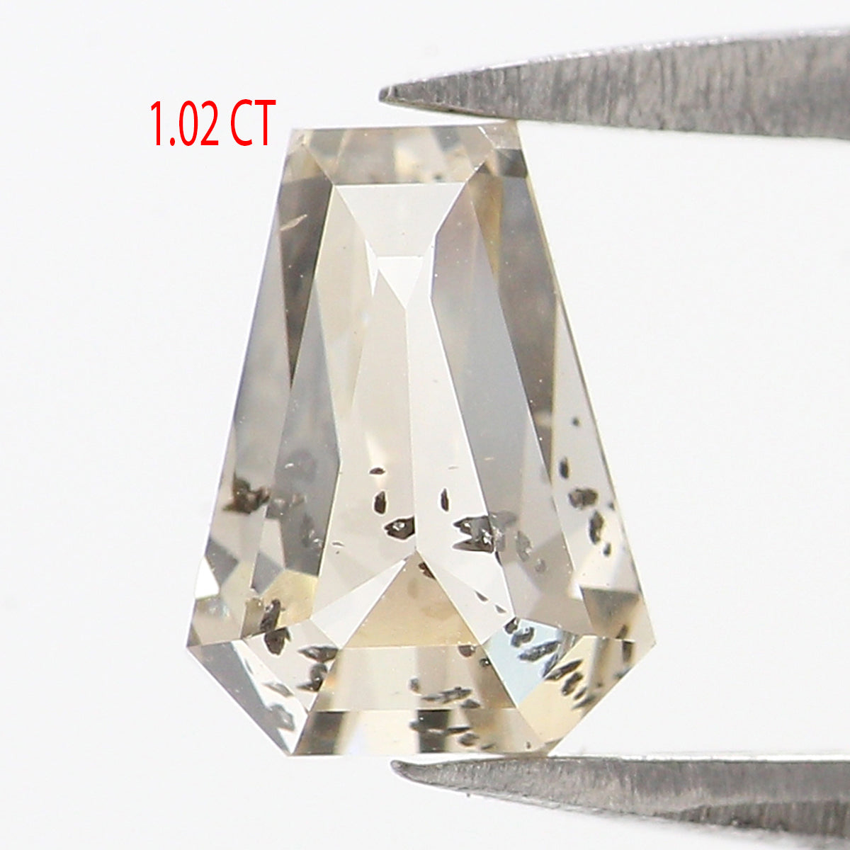 1.02 Ct Natural Loose Coffin Shape Diamond White - I Color Coffin Cut Diamond 7.05 MM Natural Loose White Diamond Coffin Cut Diamond LQ2659