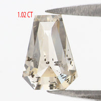 Natural Loose Coffin Diamond White - I Color 1.02 CT 7.07 MM Coffin Rose Cut Shape Diamond L2659