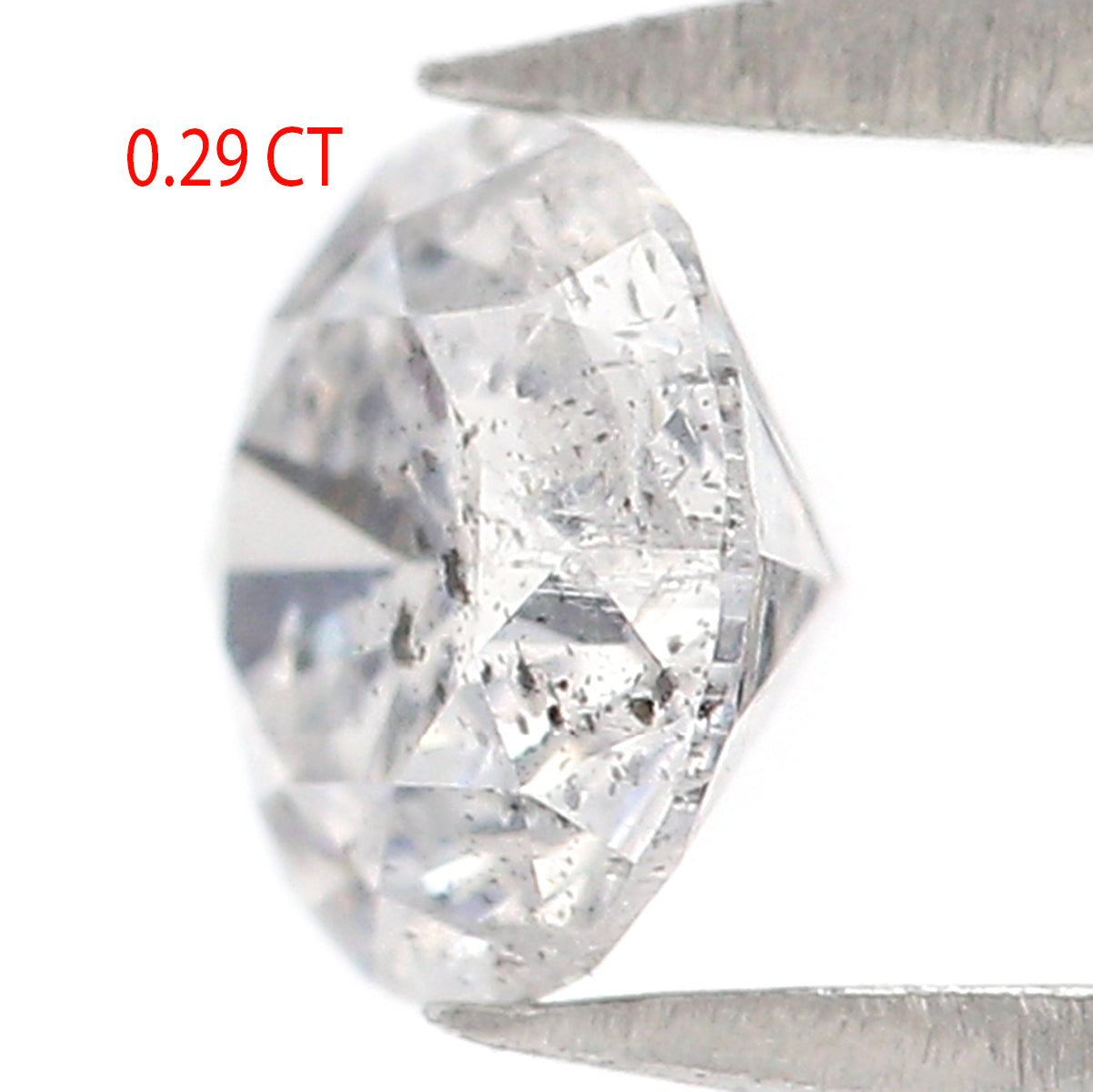 0.29 CT Natural Loose Round Shape Diamond Salt And Pepper Round Cut Diamond 4.10 MM Natural Black Grey Round Brilliant Cut Diamond KQ2003
