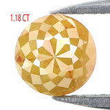 Natural Loose Rose Cut Yellow Color Diamond 1.18 CT 5.80 MM Round Rose Cut Shape Diamond L5216