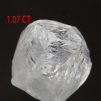 Natural Loose Rough White-F Color Diamond 1.07 CT 5.50 MM Rough Irregular Cut Diamond KDL2471