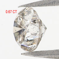Natural Loose Round Brilliant Cut Diamond White - F Color 0.67 CT 5.16 MM Round Shape Brilliant Cut Diamond KDL2654
