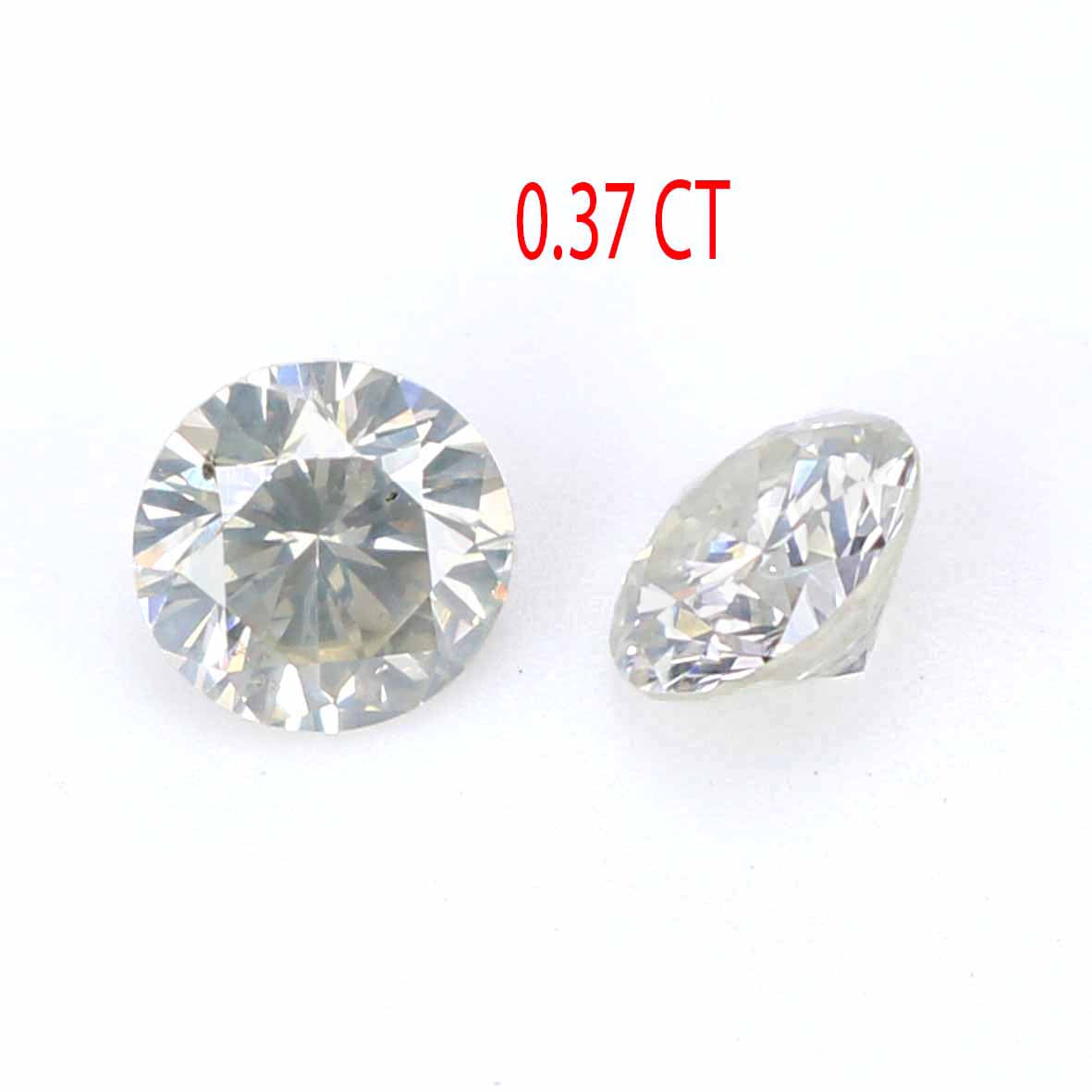Natural Loose Round Brilliant Cut Diamond White - H Color 0.37 CT 3.60 MM Round Shape Rose Cut Diamond L2020