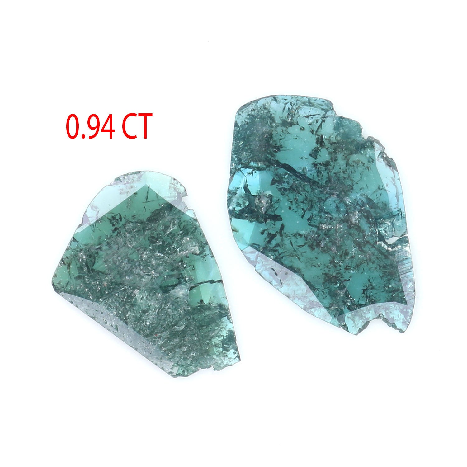 0.94 CT Natural Loose Slice Shape Diamond Blue Color Slice Cut Diamond 9.65 MM Natural Loose Blue Color Slice Irregular Cut Diamond LQ1814