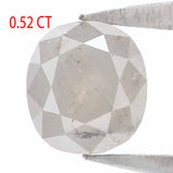 Natural Loose Cushion Gray Color Diamond 0.52 CT 4.60 MM Cushion Shape Rose Cut Diamond L5087
