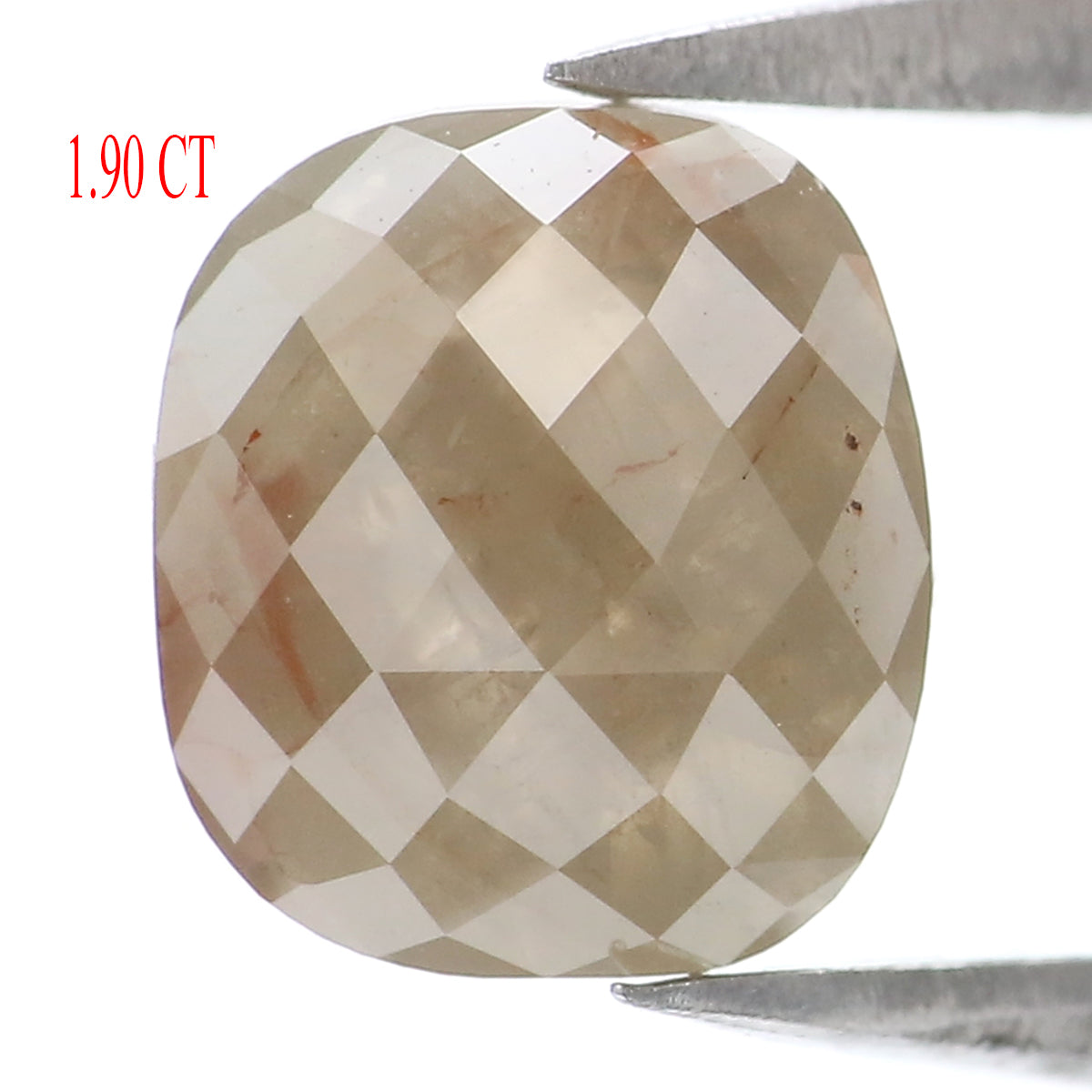 Natural Loose Oval Diamond Grey Color 1.90 CT 8.00 MM Oval Rose Cut Shape Diamond L7824