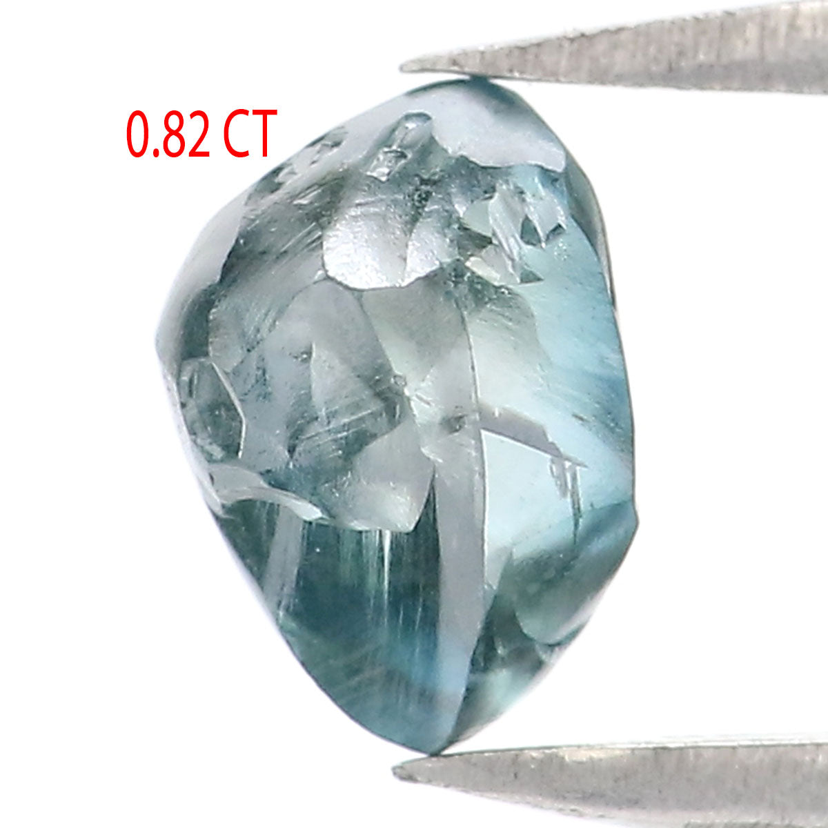 0.82 CT Natural Loose Rough Shape Diamond Blue Color Rough Cut Diamond 6.05 MM Natural Loose Diamond Rough Irregular Cut Diamond KQ2531