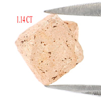 Natural Loose Rough Brown Grey Color Diamond 1.14 CT 5.10 MM Rough Shape Rose Cut Diamond KR1259