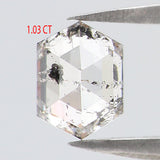 Natural Loose Hexagon Diamond White - F Color 1.03 CT 6.70 MM Hexagon Shape Rose Cut Diamond KDL2682