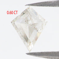 Natural Loose Kite Diamond White-H Color 0.60 CT 6.82 MM Kite Shape Rose Cut Diamond KDL2578