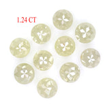 Natural Loose Rose Cut Grey Color Diamond  1.24 CT 2.80 MM Round Rose Cut Shape Diamond KR1028