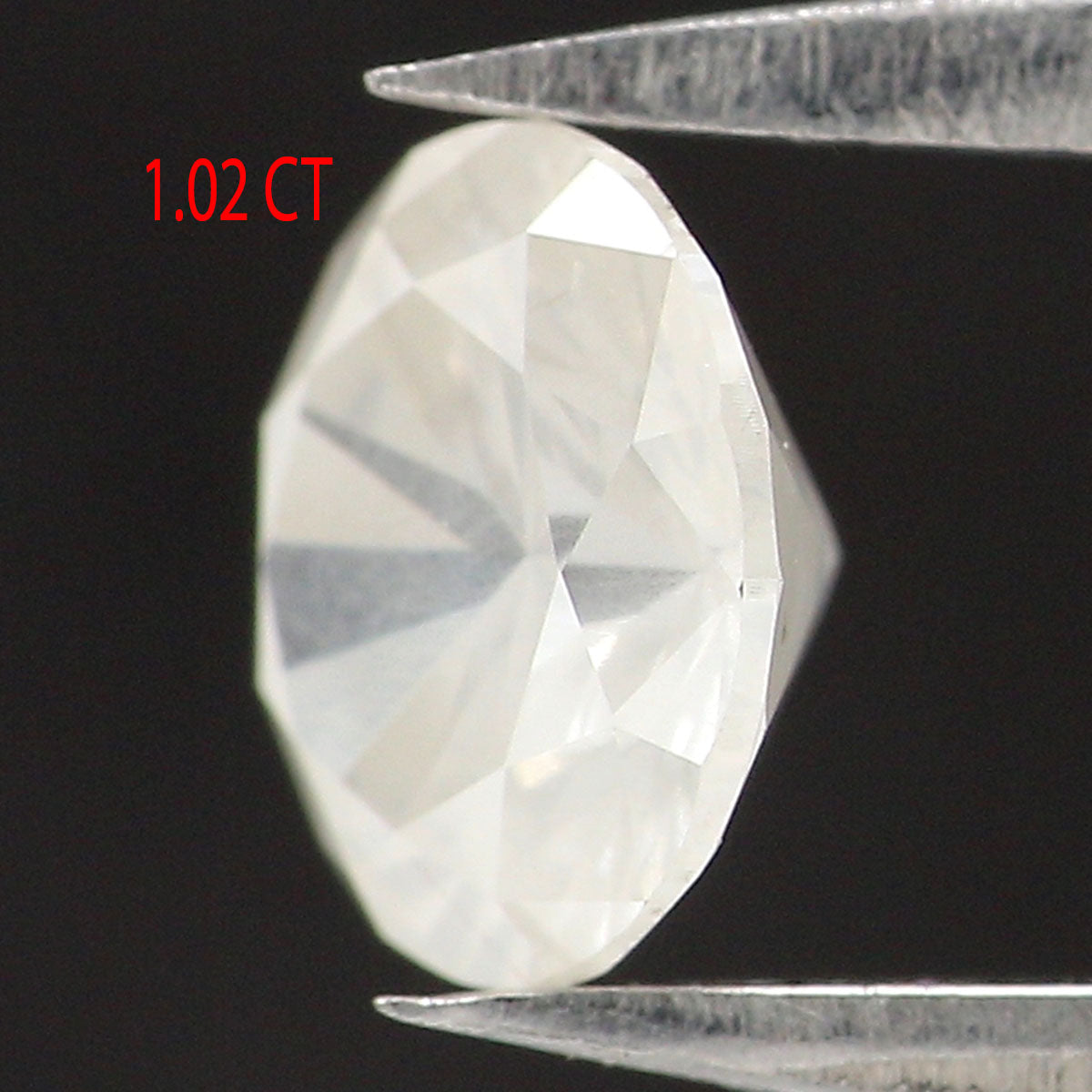 1.02 CT Natural Loose Round Shape Diamond Grey Color Round Cut Diamond 6.60 MM Natural Loose Diamond Round Brilliant Cut Diamond QL2516