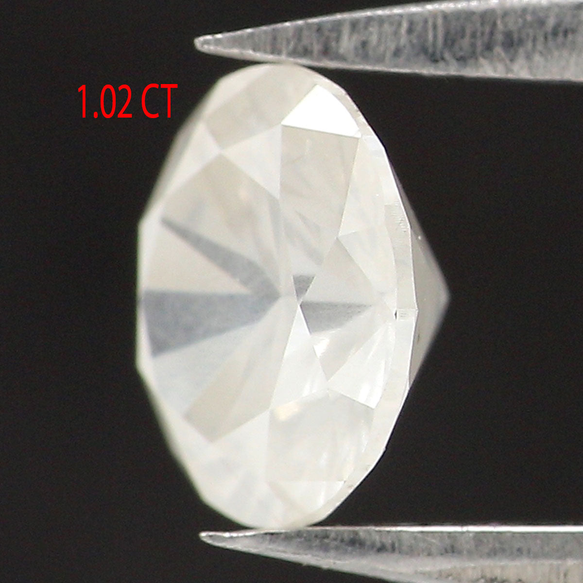 Natural Loose Round Diamond Grey Color 1.02 CT 6.61 MM Round Brilliant Cut Diamond KDL2516