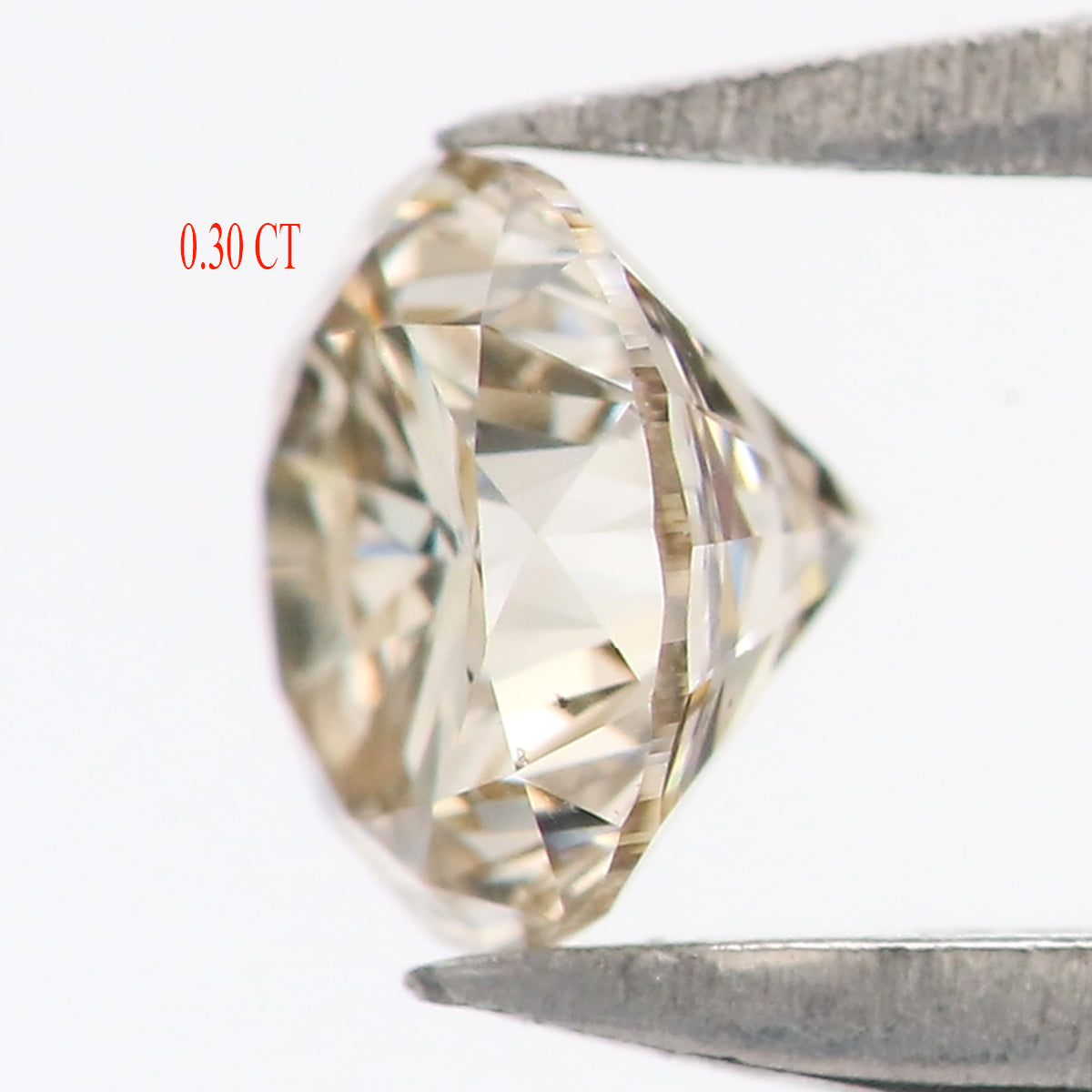 Natural Loose Round Rose Cut Brown Color Diamond 0.30 CT 4.10 MM Rose Cut Shape Diamond L2173