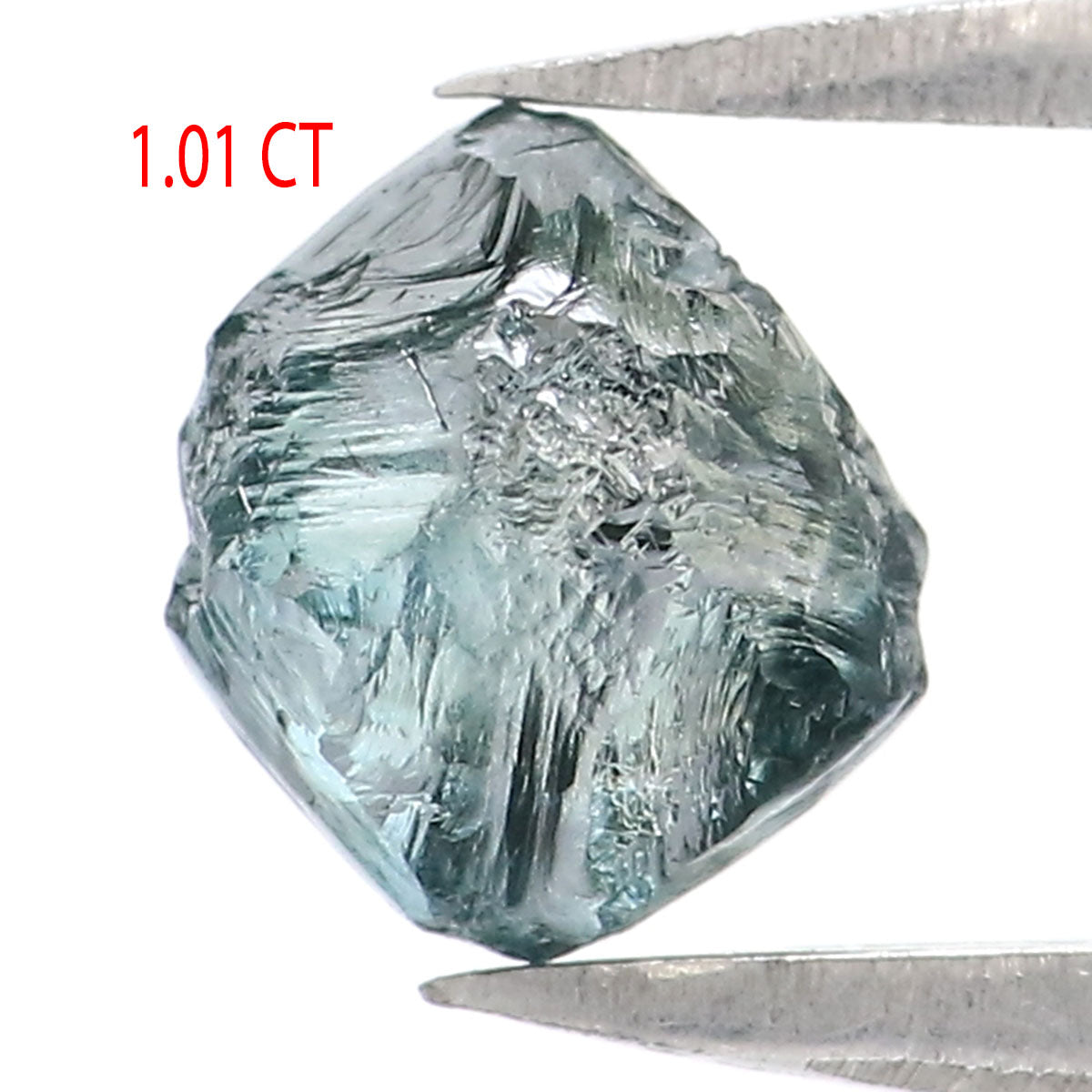 Natural Loose Rough Blue Color Diamond 1.01 CT 5.81 MM Rough Irregular Cut Diamond KDL2323