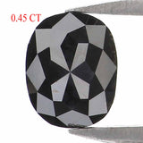 Natural Loose Oval Diamond, Natural Loose Diamond, Oval Black Color Diamond, Rose Cut Diamond, Rose Cut Oval 0.45 CT Oval Shape L2767