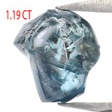 Natural Loose Rough Blue Color Diamond 1.19 CT 6.75 MM Rough Irregular Cut Diamond KDL2321