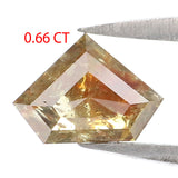 Natural Loose Shield Brown Color Diamond 0.66 CT 5.10 MM Shield Shape Rose Cut Diamond L369
