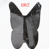 0.99 Ct Natural Loose Diamond, Butterfly Diamond, Black Color Diamond, Antique Diamond, Geometric Diamond, Rustic Diamond L393
