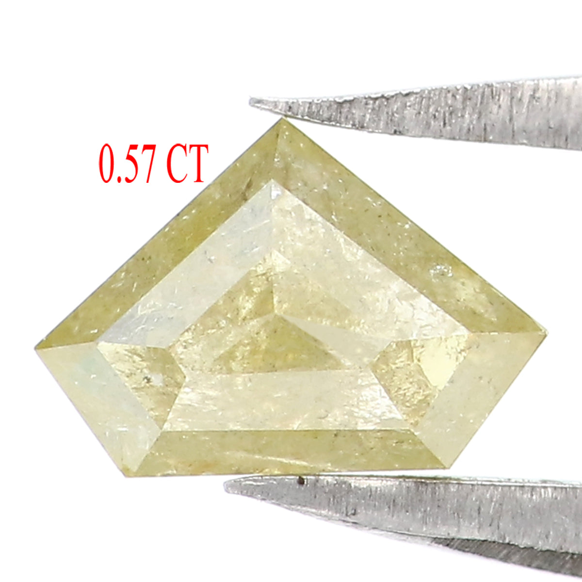 0.57 CT Natural Loose Shield Shape Diamond Yellow Color Shield Cut Diamond 4.50 MM Natural Loose Yellow Color Shield Rose Cut Diamond LQ1963