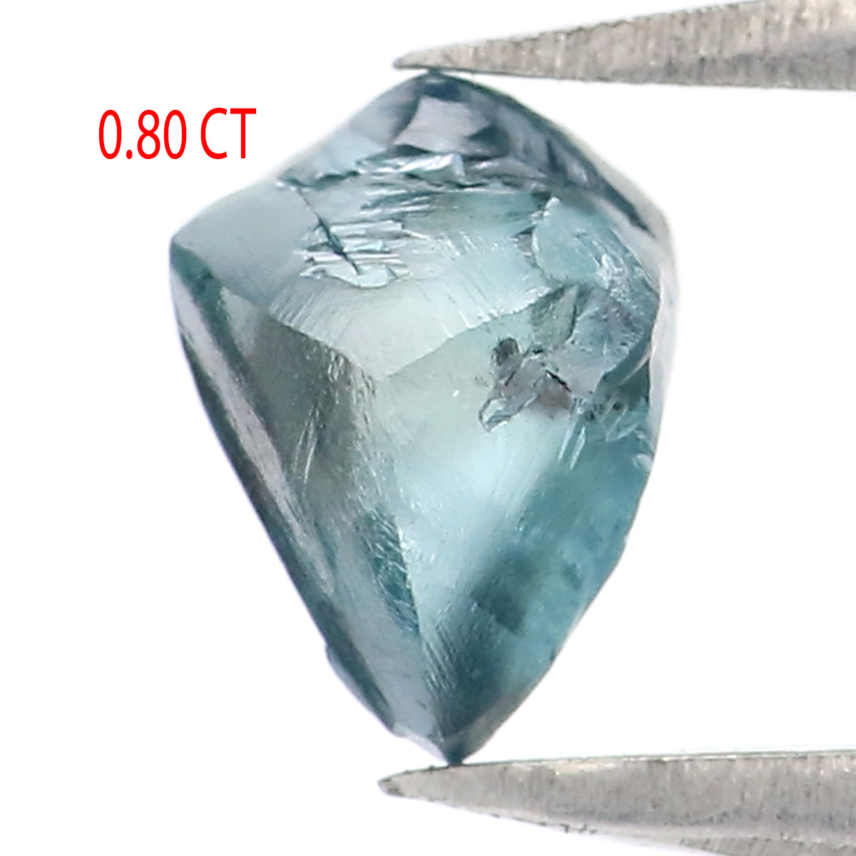 Natural Loose Rough Blue Color Diamond 0.80 CT 6.17 MM Rough Irregular Cut Diamond L2330