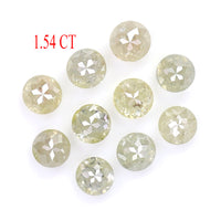 Natural Loose Rose Cut Diamond Grey Color 1.54 CT 2.90 MM Round Rose Cut Shape Diamond KR122