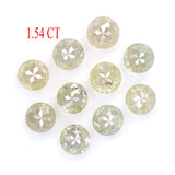 Natural Loose Rose Cut Diamond Grey Color 1.54 CT 2.90 MM Round Rose Cut Shape Diamond KR122