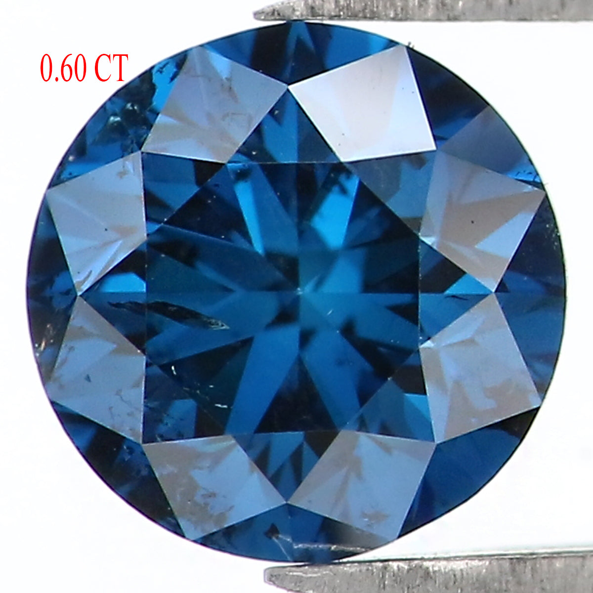 Natural Loose Round Blue Color Diamond 0.60 CT 5.15 MM Round Brilliant Cut Diamond KDL1659