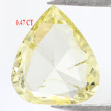 Natural Loose Pear Diamond Yellow Color 0.47 CT 6.65 MM Pear Shape Rose Cut Diamond L1616