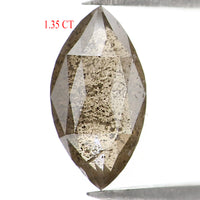 1.35 CT Natural Loose Marquise Shape Diamond Light Brown Color Marquise Cut Diamond 9.95 MM Natural Loose Marquise Rose Cut Diamond QL1650