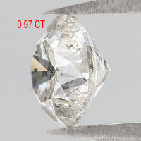 Natural Loose Round Brilliant Cut Diamond White - F Color 0.97 CT 6.05 MM Round Shape Brilliant Cut Diamond L2645
