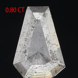 0.80 Ct Natural Loose Diamond, Coffin Cut Diamond, Grey Diamond, Rustic Diamond, Antique Diamond, Real Diamond, Minimal Diamond KDL9673