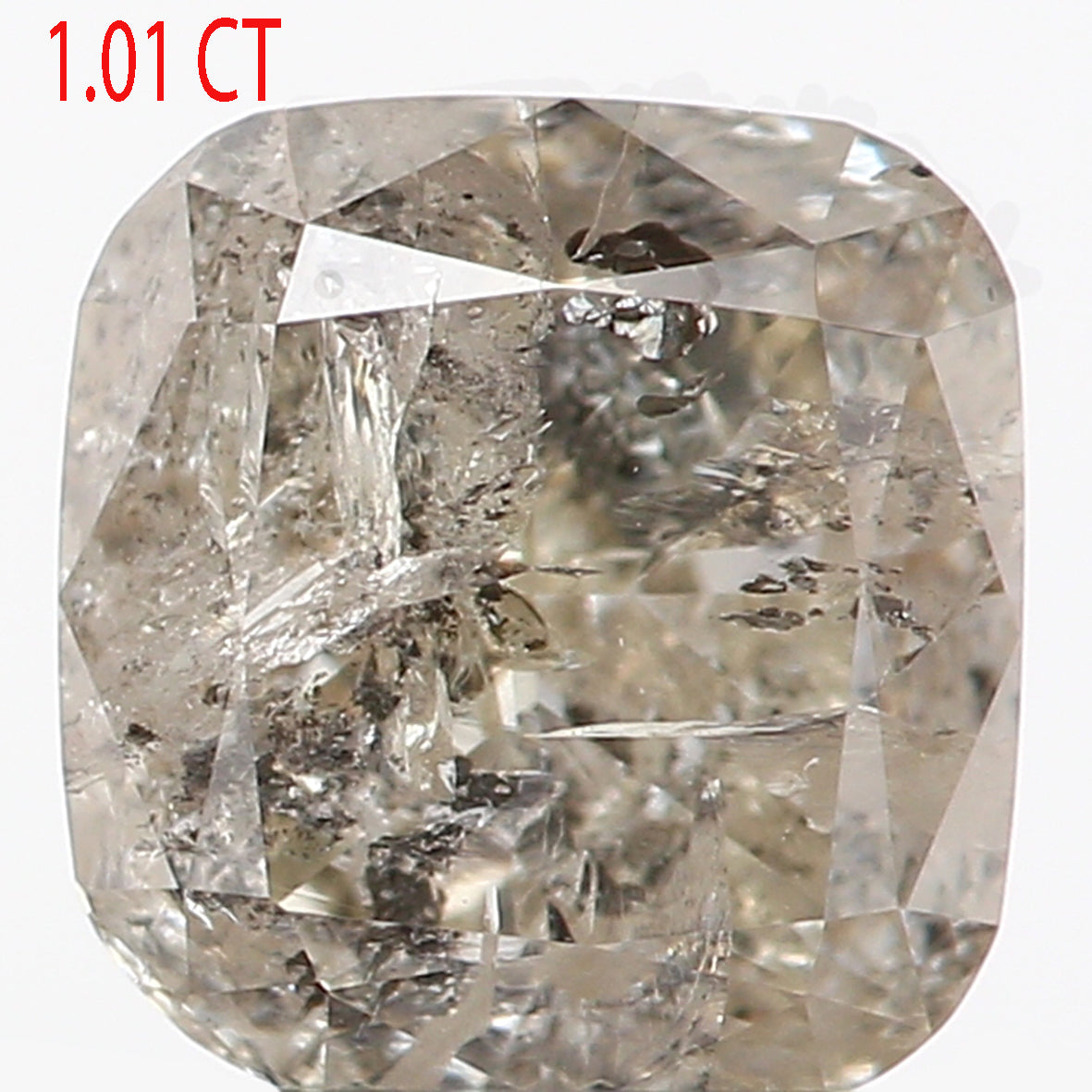 1.01 Ct Natural Loose Cushion Shape Diamond Green Color Cushion Cut Diamond 5.60 MM Natural Green Color Cushion Brilliant Cut Diamond LQ5953
