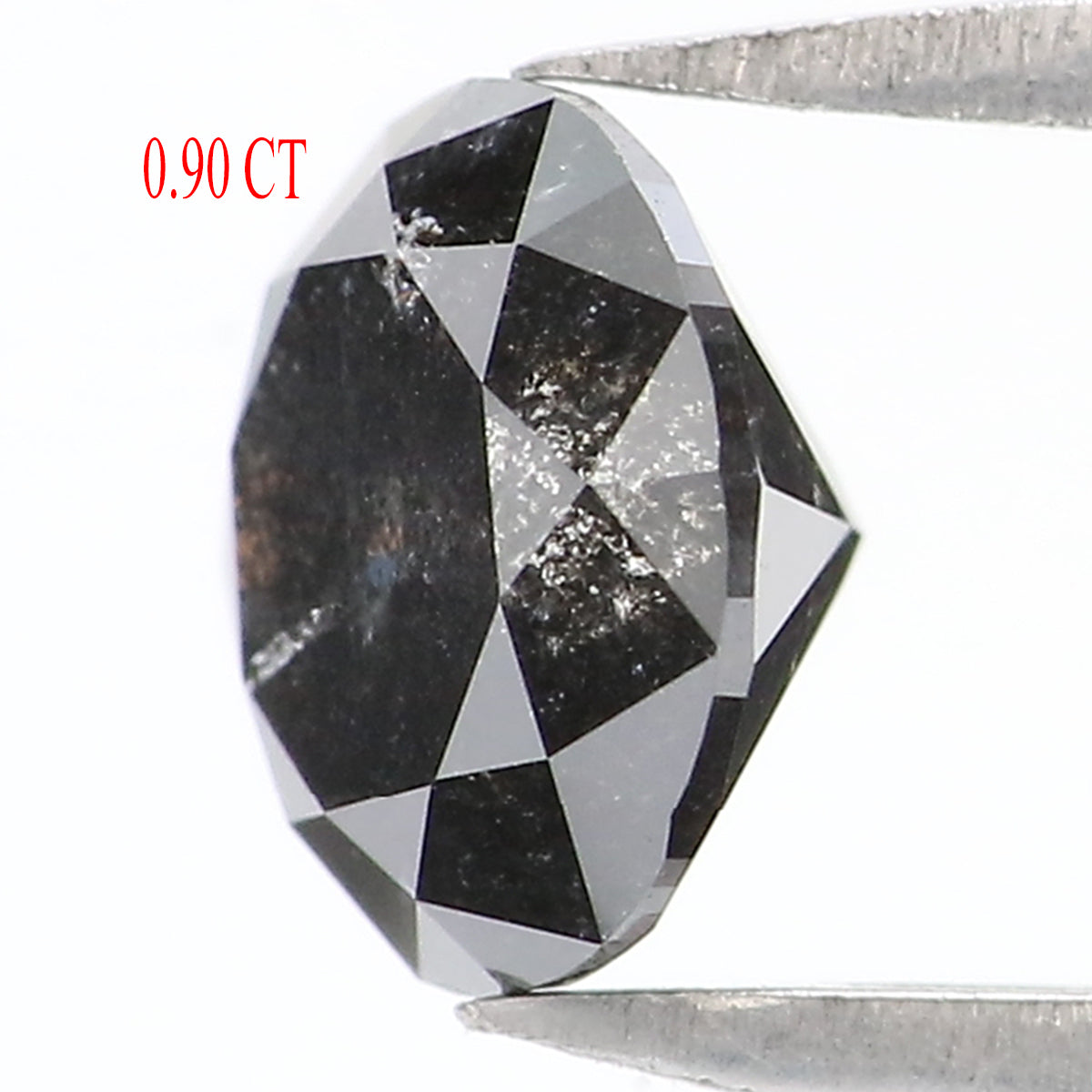 0.90 Ct Natural Loose Round Shape Diamond Black Color Round Cut Diamond 6.05 MM Natural Loose Black Color Round Brilliant Cut Diamond LQ507