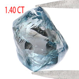 Natural Loose Rough Blue Color Diamond 1.40 CT 6.60 MM Rough Irregular Cut Diamond KDL2329