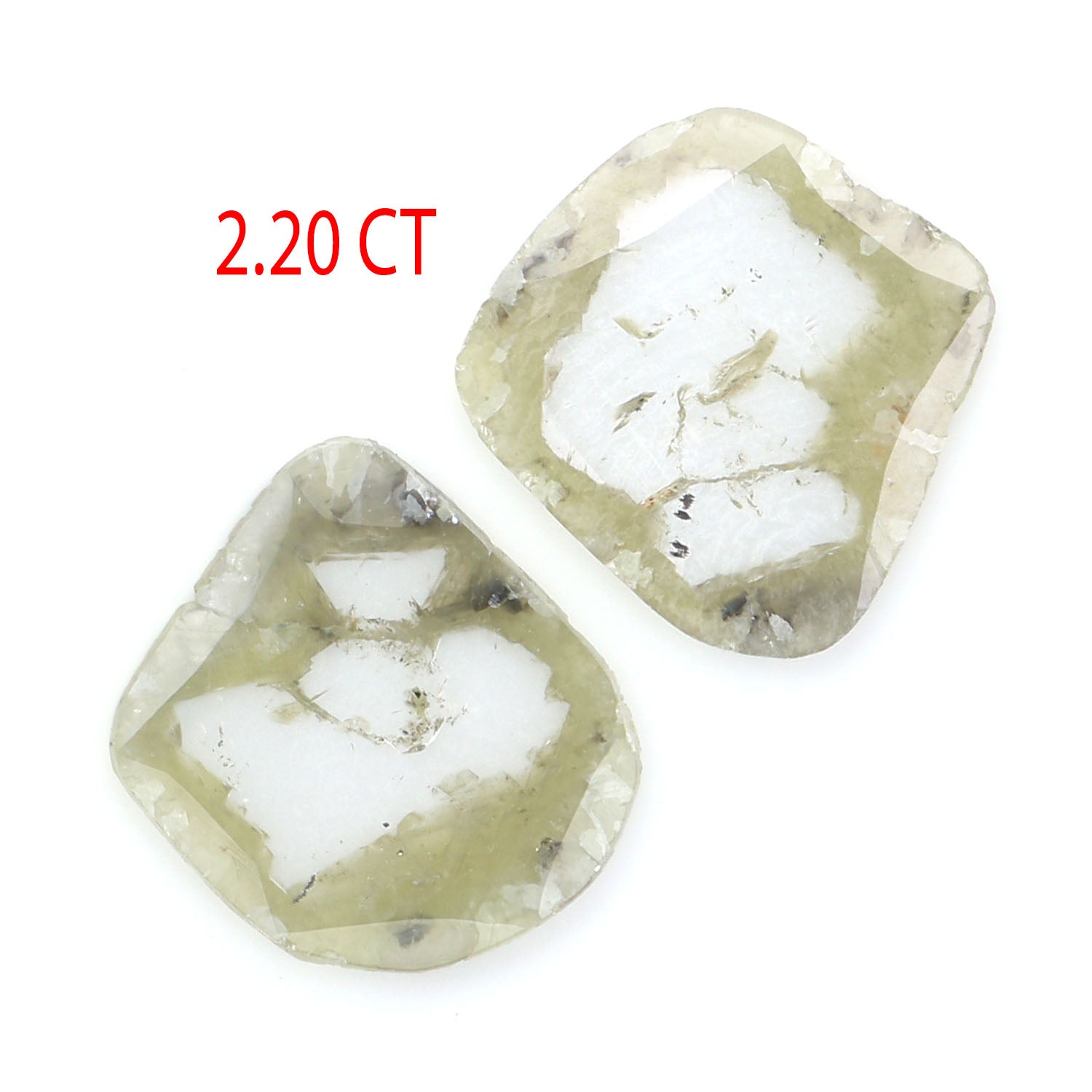 2.20 CT Natural Loose Slice Shape Diamond Grey Color Slice Diamond 10.75 MM Natural Loose Grey Diamond Slice Irregular Cut Diamond LQ2434