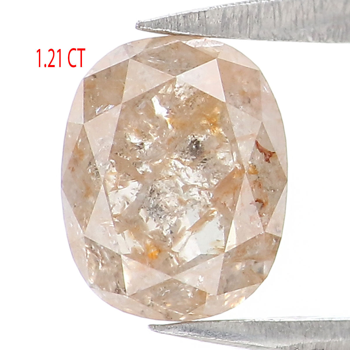 Natural Loose Oval Diamond Light Brown Color 1.21 CT 6.50 MM Oval Rose Cut Shape Diamond L2506