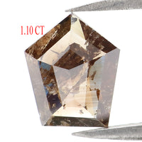 1.10 CT Natural Loose Shield Diamond Brown Color Shield Diamond Natural Loose Diamond 8.60 MM Shield Cut Diamond Shield Shape Diamond KQ1869