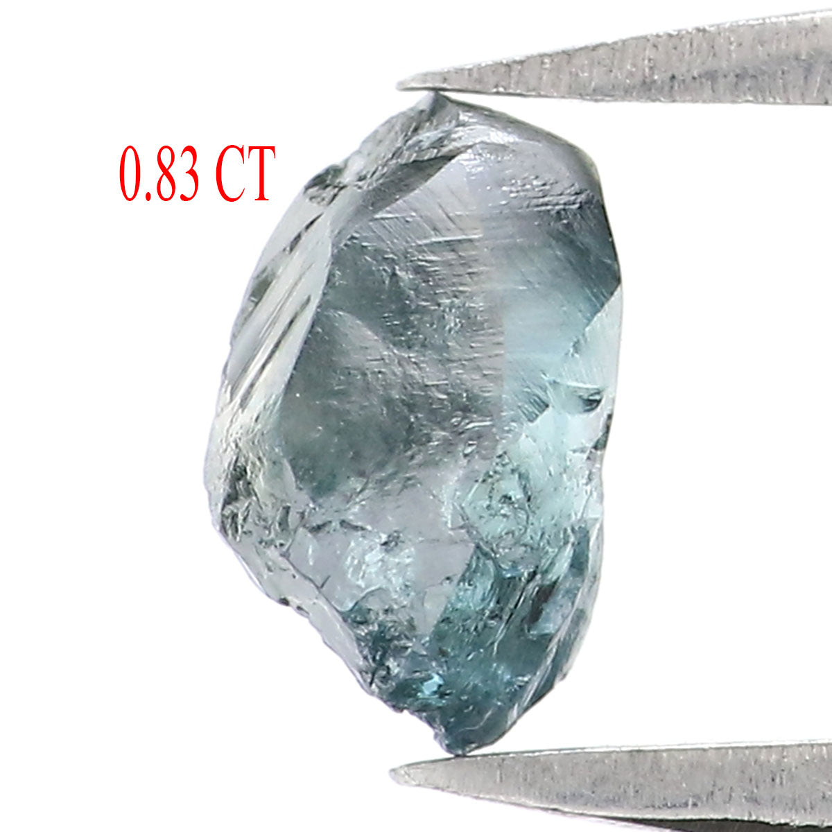 Natural Loose Rough Blue Color Diamond 0.83 CT 6.65 MM Rough Irregular Cut Diamond KDL2224