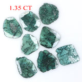 Natural Loose Slice Diamond Blue Color 1.35 CT 5.20 MM Slice Shape Rose Cut Diamond L1770
