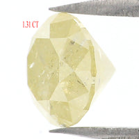 Natural Loose Round Yellow Color Diamond 1.31 CT 6.50 MM Round Shape Brilliant Cut Diamond L6595