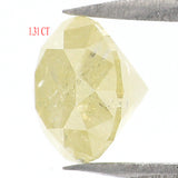 Natural Loose Round Yellow Color Diamond 1.31 CT 6.50 MM Round Shape Brilliant Cut Diamond L6595