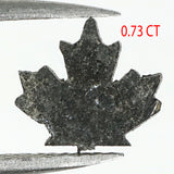 0.73 CT Natural Loose Diamond, Canadian Maple Leaf Diamond, Black Diamond, Antique Diamond, Real Diamond, Polished Diamond, KDL833