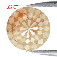 Natural Loose Rose Cut Brown Color Diamond 1.62 CT 8.00 MM Round Rose Cut Shape Diamond L7962
