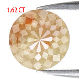Natural Loose Rose Cut Brown Color Diamond 1.62 CT 8.00 MM Round Rose Cut Shape Diamond L7962