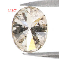 Natural Loose Oval Diamond White - J Color 1.12 CT 7.00 MM Oval Brilliant Cut Shape Diamond KDL2607
