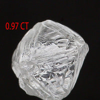 Natural Loose Rough White-F Color Diamond 0.97 CT 5.39 MM Rough Irregular Cut Diamond KDL2470